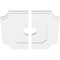 Ekena Millwork Locke Architectural Grde PVC Contemporary Ceiling Medallion, Two Piece, 16"OD x 3"ID x 9 1/2"C x 1"P CMP16LE2-03000 - alternate 2